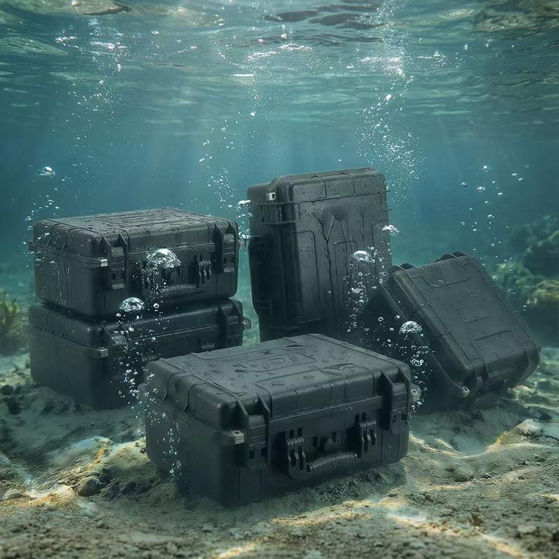 Volledig luchtdichte, stofdichte en waterdichte harde doos