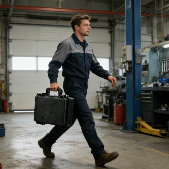 Kunststof transportkoffer voor apparatuur